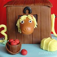 Horse-Themed Birthday Cake