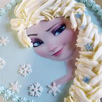 Frozen Elsa cake