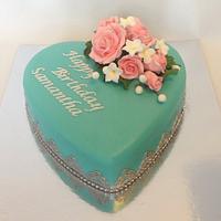 Tiffany inspired birthday cake. 