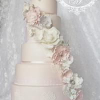 5- tiered Wedding Cake