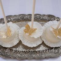 Beautiful Butterfly and Ruffles Cake Pops