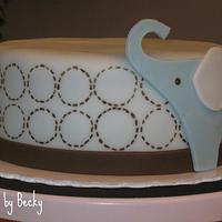 Blue Elephant Baby Shower