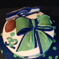 Seahawks cake girlyfied