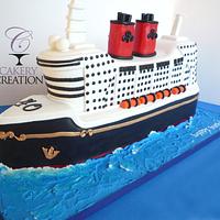 3D Cruise ship cake