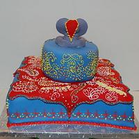 Indian Inspired First Birthday Cake 
