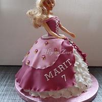 Barbie doll cake