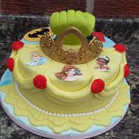 Princess and Super Hero's cake