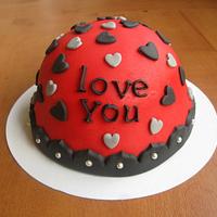 Small love you cake