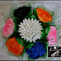 Flower Bouquet Cupcakes 