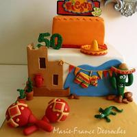 Mexican themed cake