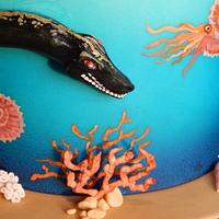 2nd Prize!! Mary Anning Fossil Cake