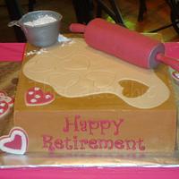 Home Ec Teacher Retirement Cake