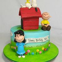 Snoopy 60th Birthday Cake