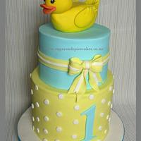Yellow Duckie Cake ~