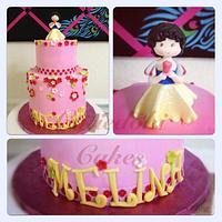 Melina's princess theme birthday cake :)