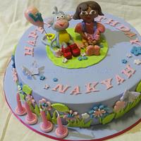 Dora and boots cake.