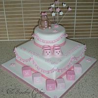 christening cake for hollie