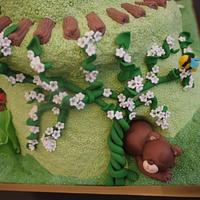 Enchanted forest cake