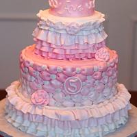 Ava's PINK Princess Cake