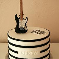 Electric guitar cake - cake by Alison Lee - CakesDecor