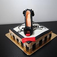 louboutin shoe cake 