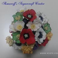 Spring flowers - made with one cutter