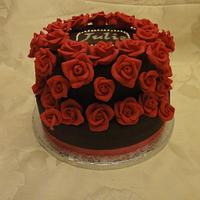 50 Roses cake