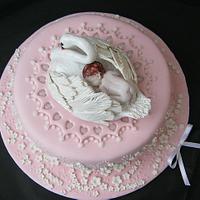 Cake with swan