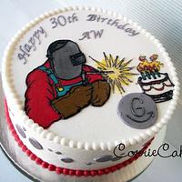 A welder's birthday