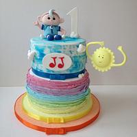 cloud baby cake