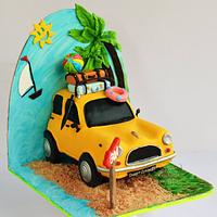 Sweet summer car cake 