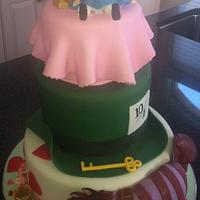 Alice In Wonderland Baby Shower Cake