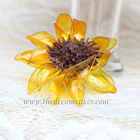 Sunshine Lampshade with Gelatin Sunflower