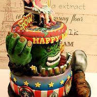 Avenger's Superheroes Cake 
