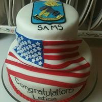 Army SAMS Graduation Cake 