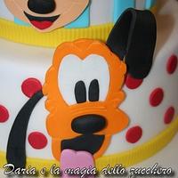 Mickey Mouse and Pluto cake