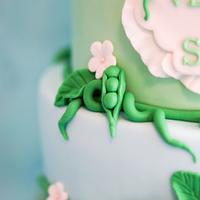 Two Peas In A Pod Baby Shower Cake