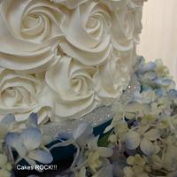 Simply Elegant Buttercream Wedding Cake