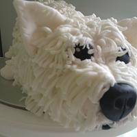 cute dog cake