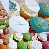 Bright colourful, un and classy Eid cupcakes