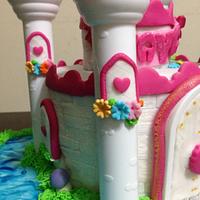 Princess castle cake 