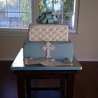 Christening cake for Mason