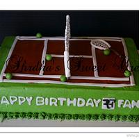 Tennis Cake for an RF Fan!