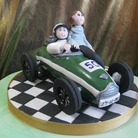 Classic car anniversary cake - Cake by Novel-T Cakes - CakesDecor