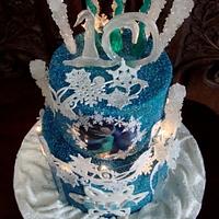 'Frozen' Cake, Lighted