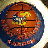 KU Basketball Cake