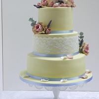 Two Little Mice Wedding Cake