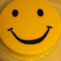 Smiley, acid house cake 