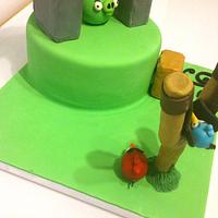 Angry Birds Catapult Cake