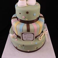 "Wishes do come true" Baby shower cake